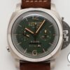 パネライ ルミノール 1950 クロノグラフ モノプルサンテ 8DAYS GMT チタニオ Ref.PAM00737 グリーン文字盤 美中古 f4bgg9i4 商品画像1