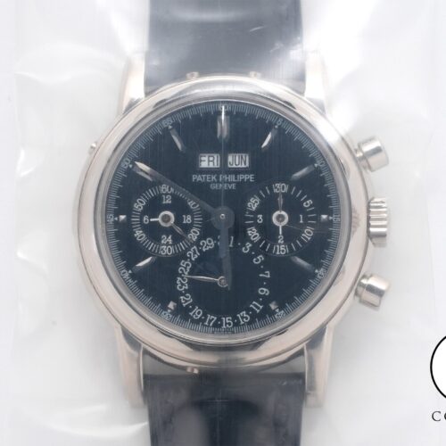 パテックフィリップ パーペチュアルカレンダー クロノグラフ Ref.3970EG-018 ホワイトゴールド ブラック文字盤 商品画像1