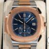 パテックフィリップ ノーチラス クロノグラフ Ref.5980/1AR-001 ステンレススチール/ローズゴールド ブルー文字盤 商品画像1
