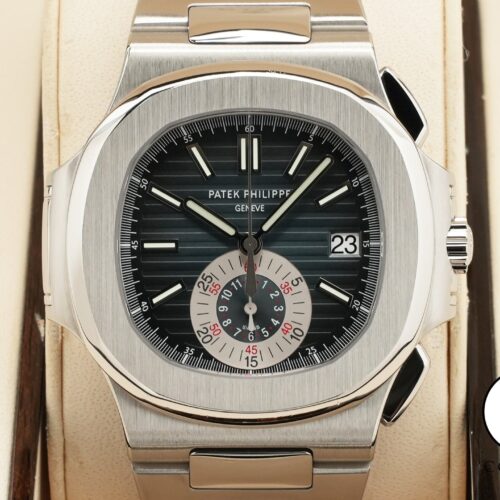パテックフィリップ ノーチラス クロノグラフ Ref.5980/1A-001 ステンレススチール ブルー文字盤 商品画像1