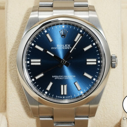 ロレックス オイスターパーペチュアル41 Ref.124300 ステンレススチール ブライトブルー文字盤 商品画像1