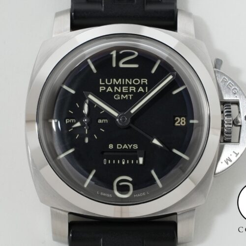 パネライ ルミノール 1950 8DAYS GMT Ref.PAM00233 ブラック文字盤 中古 e85ck5j9 商品画像1
