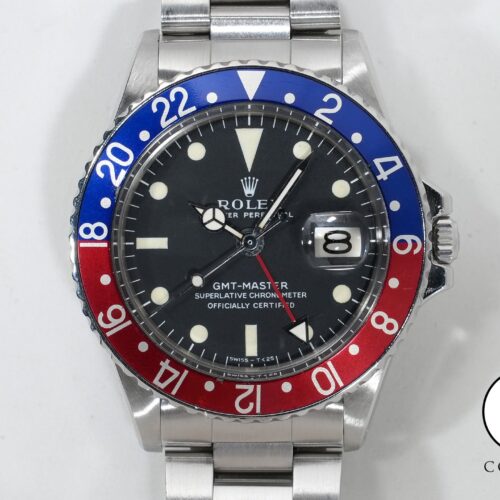 ロレックス GMTマスター Ref.1675 ステンレススチール ブラック文字盤 オイスターブレスレット 中古 nyhzf625 商品画像1