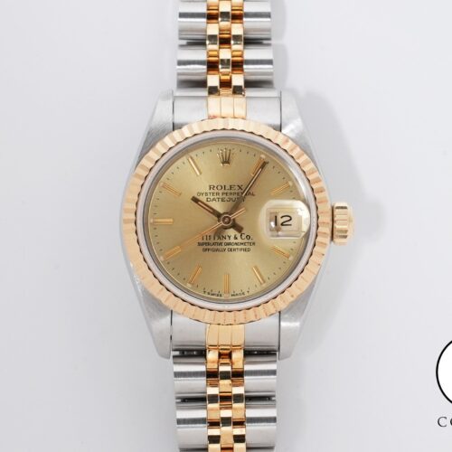 ロレックス デイトジャスト TIFFANY＆CO. Ref.69173 ステンレススチール/イエローゴールド シャンパン文字盤 ジュビリーブレスレット 商品画像1