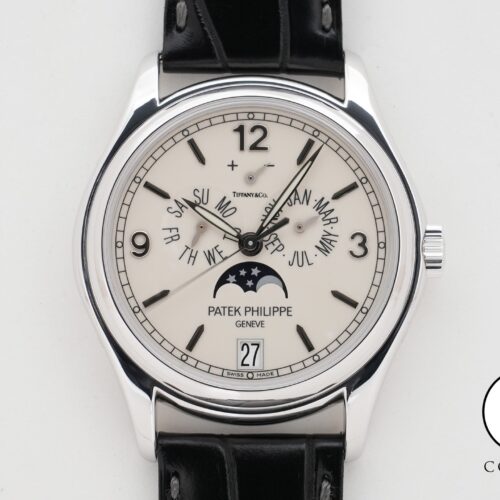 パテックフィリップ アニュアルカレンダー ムーンフェイズ TIFFANY＆CO. Ref.5146G-001 ホワイトゴールド アイボリー文字盤 美品 fvn9aans 商品画像1