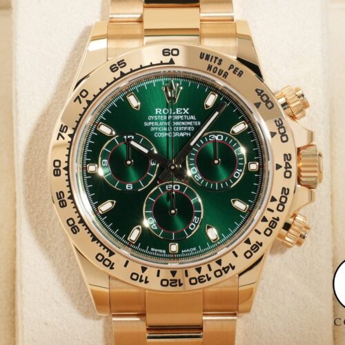 ロレックス デイトナ Ref.116508 イエローゴールド グリーン文字盤 美品 kj86wetr 商品画像1