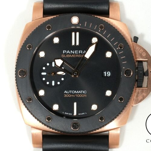 パネライ サブマーシブル ゴールドテック オロカーボ Ref.PAM01070 カーボテック×ゴールドテック ブラック文字盤 中古 sc63y2e4 商品画像1