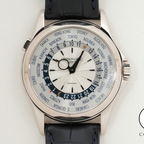 パテックフィリップ ワールドタイム TIFFANY＆CO. Ref.5130G-001 ホワイトゴールド シルバー文字盤 商品画像1