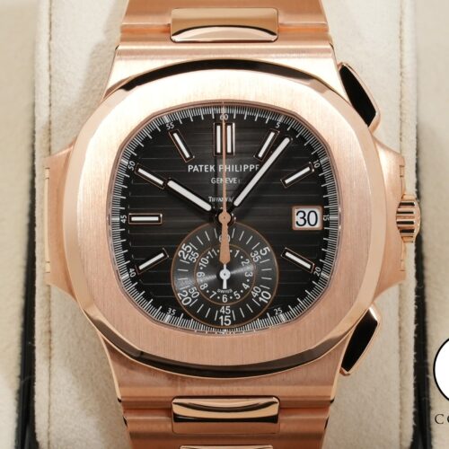 パテックフィリップ ノーチラス クロノグラフ TIFFANY＆CO. Ref.5980/1R-001 ローズゴールド ブラックグラデーション文字盤 商品画像1
