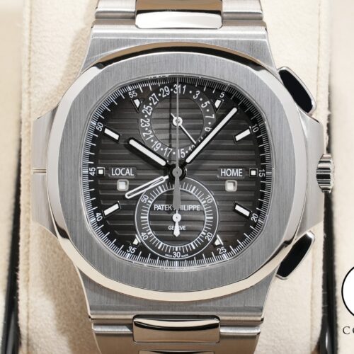 パテックフィリップ ノーチラス トラベルタイム クロノグラフ Ref.5990/1A-001 ステンレススチール ブラックグラデーション文字盤 商品画像1