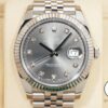 ロレックス デイトジャスト41 Ref.126334G ステンレススチール/ホワイトゴールド スレートx10Pダイヤ文字盤 ジュビリーブレスレット 商品画像1