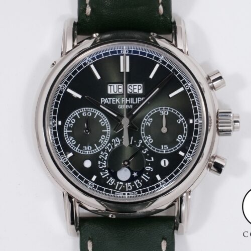 パテックフィリップ パーペチュアルカレンダー スプリットセコンド クロノグラフ Ref.5204G-001 ホワイトゴールド オリーブグリーンソレイユ文字盤 美中古 i9oanzws 商品画像1