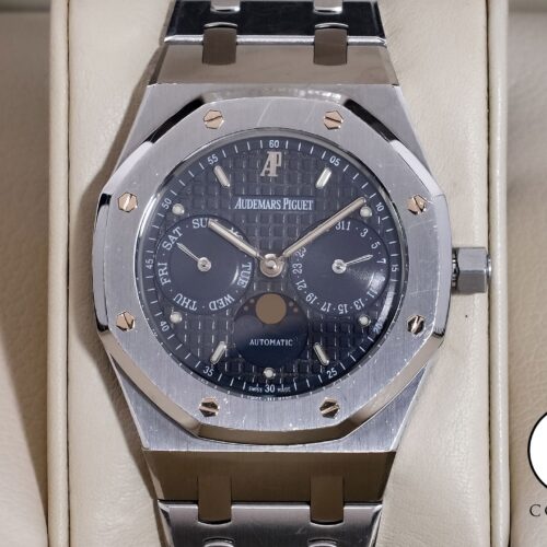 オーデマピゲ ロイヤルオーク デイデイト ムーンフェイズ Ref.25594ST.OO.0789ST.05 ステンレススチール ブルー文字盤 中古 9dtnwyjp 商品画像1