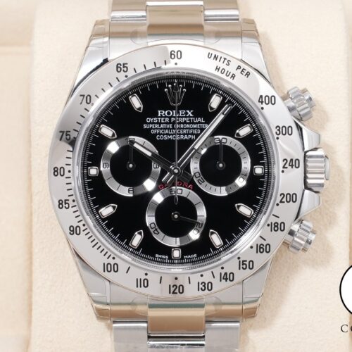 ロレックス デイトナ Ref.116520 ステンレススチール ブラック文字盤 デッドストック ihm82shd 商品画像1