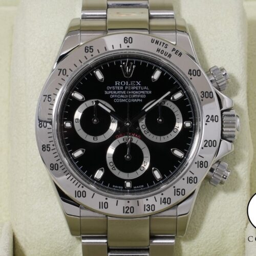 ロレックス デイトナ Ref.116520 ステンレススチール ブラック文字盤 中古 ypqywm79 商品画像1