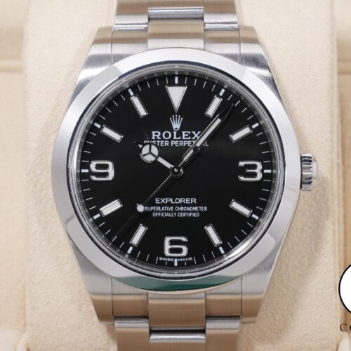 ロレックス エクスプローラーI Ref.214270 ステンレススチール ブラック文字盤 オイスターブレスレット 中古 adtcd5aq 商品画像1