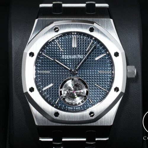 オーデマピゲ ロイヤルオーク フライング トゥールビヨン エクストラ シン (RD#3) Ref.26670ST.OO.1240ST.02 ステンレススチール ブルー文字盤 未使用 ra9p9jxu 商品画像1