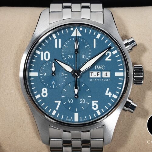 IWC パイロットウォッチ クロノグラフ 41 Ref.IW388117 ステンレススチール ライトブルー文字盤 極美品 e29rrw54 商品画像1