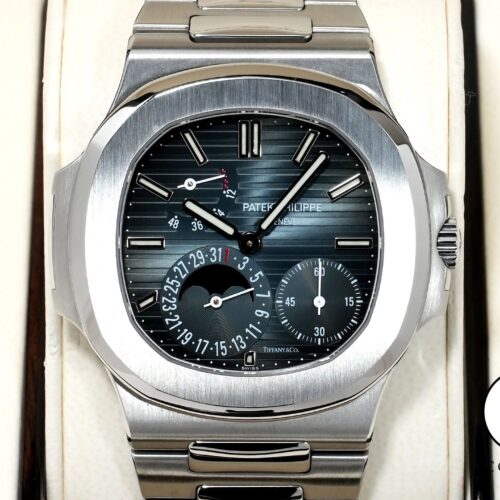 パテックフィリップ ノーチラス プチコンプリケーション TIFFANY＆CO. Ref.5712/1A-001 ステンレススチール ブルー文字盤 中古 ypbg8vpd 商品画像1