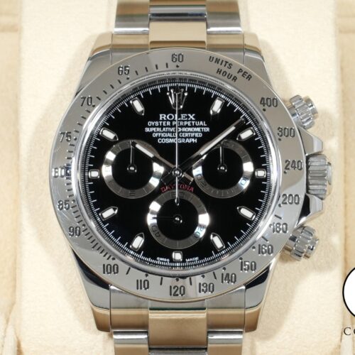 ロレックス デイトナ Ref.116520 ステンレススチール ブラック文字盤 中古 9toza8cw 商品画像1