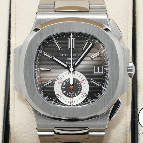 パテックフィリップ ノーチラス クロノグラフ TIFFANY＆CO. Ref.5980/1A-014 ステンレススチール ブラック文字盤 美品 ow758e55 商品画像1