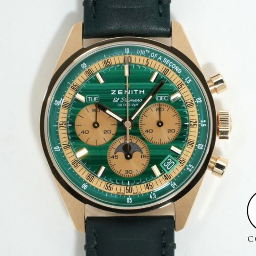 ゼニス クロノマスター オリジナル トリプルカレンダー マラカイト Ref.30.3400.3610/63.C916 イエローゴールド マラカイト文字盤 美中古 kw85tznt 商品画像1