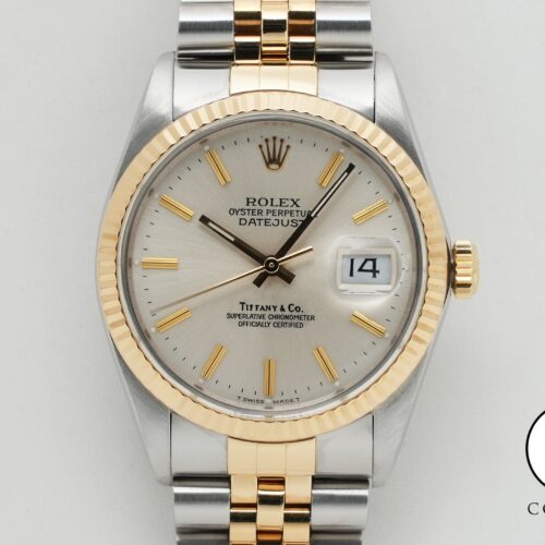 ロレックス デイトジャスト TIFFANY＆Co. Ref.16013 ステンレススチール/イエローゴールド シルバー文字盤 美中古 5xixm9ai 商品画像1