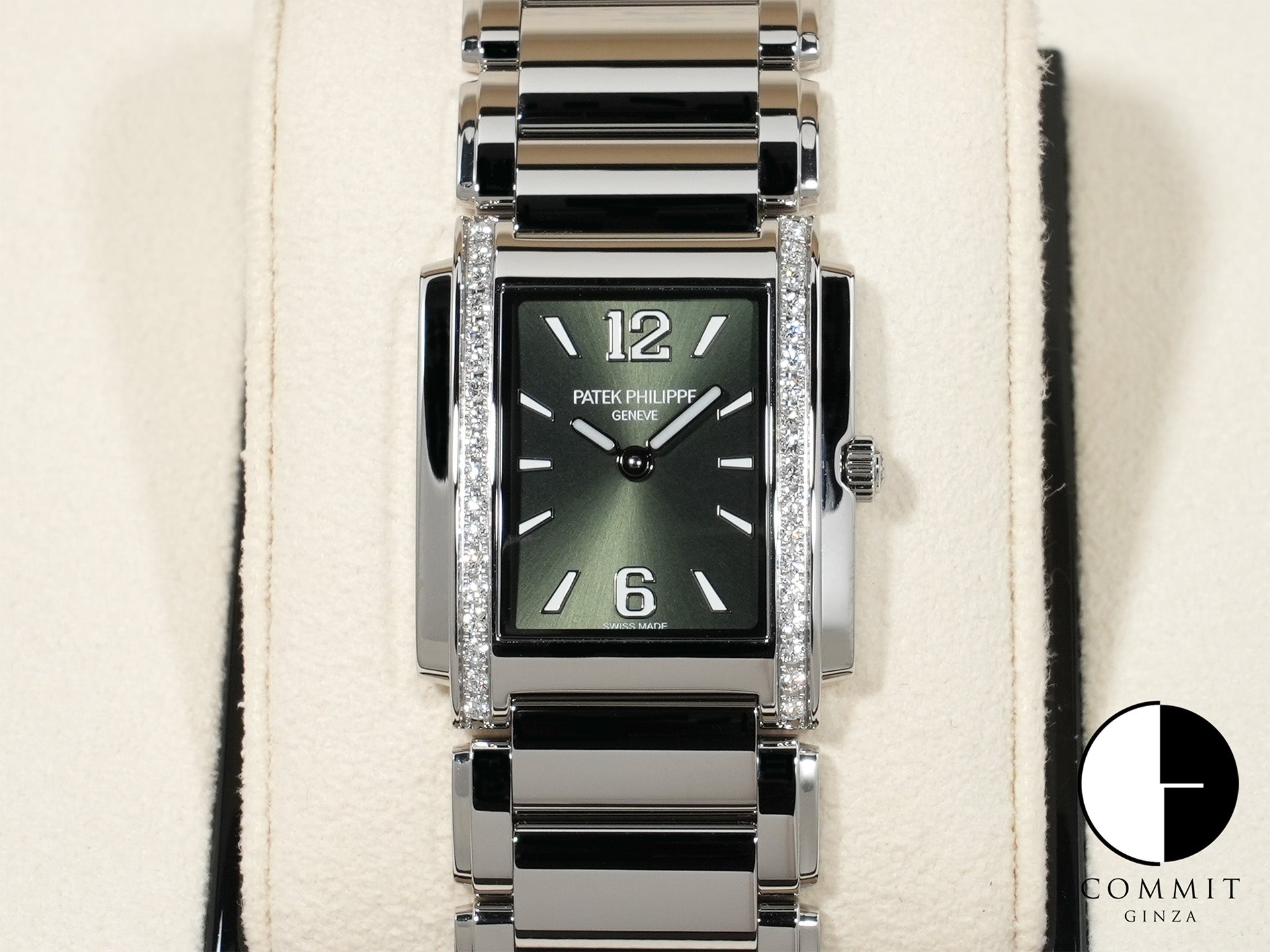 パテックフィリップ Twenty-4 Ref.4910/1200A-011 ステンレススチール オリーブグリーン文字盤 未使用 vegofise 商品画像1