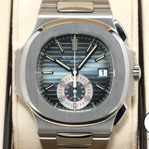 パテックフィリップ ノーチラス クロノグラフ Ref.5980/1A-001 ステンレススチール ブルー文字盤 中古 yfjs2qy4 商品画像1
