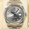 ロレックス デイトジャストII Ref.116334 ステンレススチール/ホワイトゴールド スレートx10Pダイヤ文字盤 オイスターブレスレット 未使用 k326wdqx 商品画像1