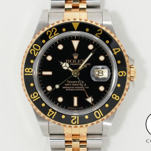 ロレックス GMTマスターII TIFFANY&CO. Ref.16713 ステンレススチール/イエローゴールド ブラック文字盤 美中古 vjff9ry7 商品画像1