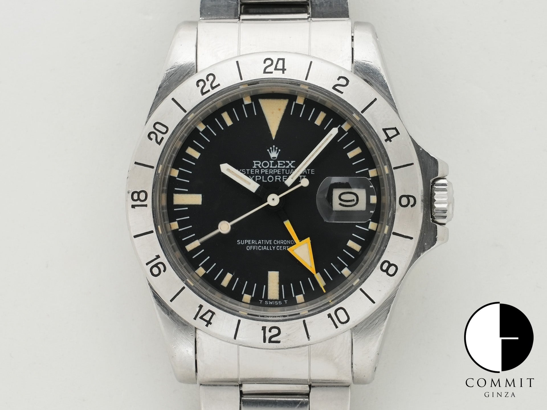 ロレックス エクスプローラーII Ref.1655 ステンレススチール ブラック文字盤 オイスターブレスレット 中古 mdct9y62 商品画像1