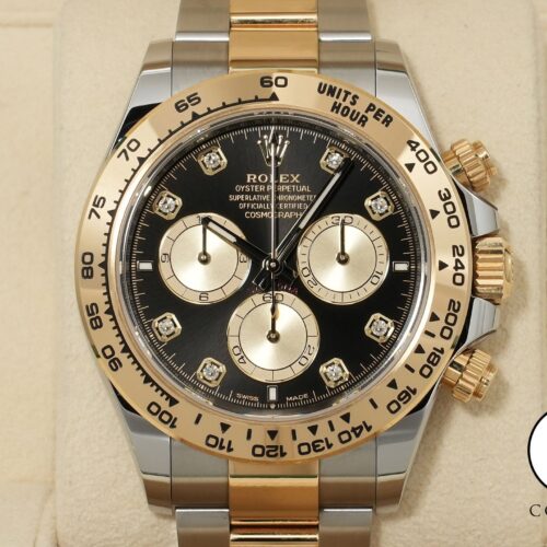 ロレックス デイトナ Ref.126503G ステンレススチール/イエローゴールド ブラックxゴールデンx8Pダイヤ文字盤 中古 wxiyhapz 商品画像1