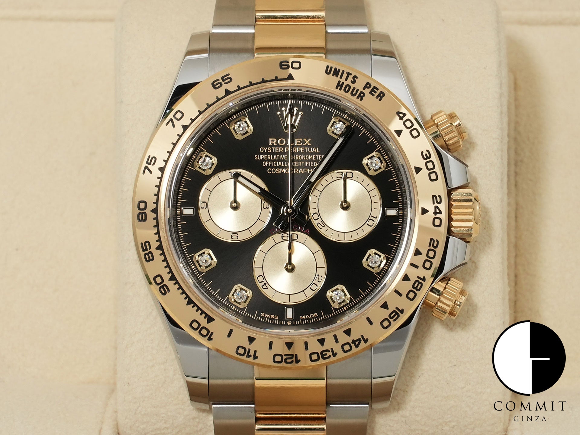 ロレックス デイトナ Ref.126503G ステンレススチール/イエローゴールド ブラックxゴールデンx8Pダイヤ文字盤 中古 wxiyhapz 商品画像1