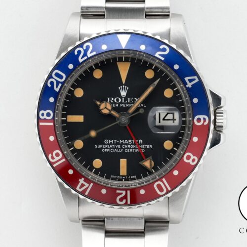 ロレックス GMTマスター Ref.1675 ステンレススチール ブラック文字盤 オイスターブレスレット 中古 abtcy6uf 商品画像1