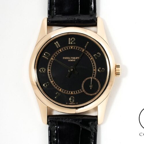パテックフィリップ カラトラバ Ref.5000J イエローゴールド ブラック文字盤 美中古 o6rm93pd 商品画像1