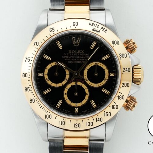 ロレックス デイトナ エルプリメロ Ref.16523 ステンレススチール/イエローゴールド ブラック文字盤 中古 qgfwi6i9 商品画像1