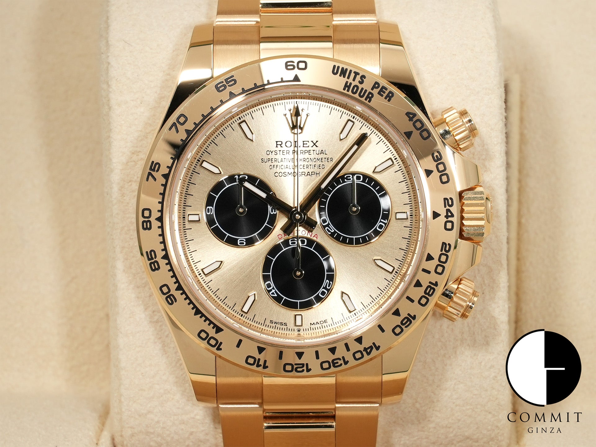 ロレックス デイトナ Ref.126508 イエローゴールド ゴールデンxブライトブラック文字盤 美中古 86u2ao35 商品画像1