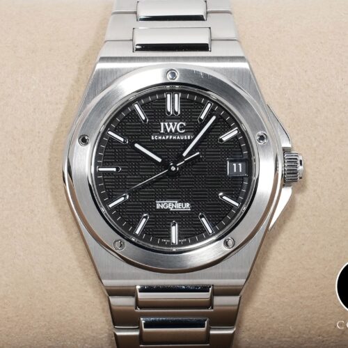 IWC インヂュニア オートマティック 35 Ref.IW324906 ステンレススチール ブラック文字盤 美品 bt2x7osw 商品画像1