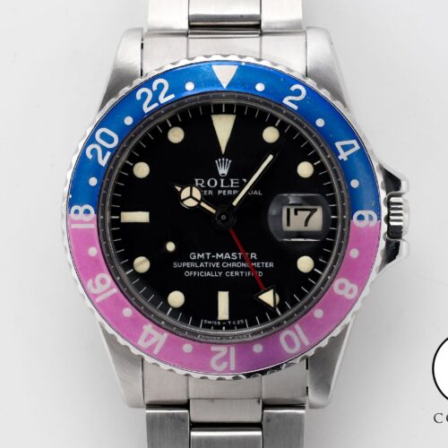 ロレックス GMTマスター Ref.1675 ステンレススチール ブラック文字盤 オイスターブレスレット 中古 5kfuuqdn 商品画像1