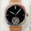 H.モーザー ストリームライナー トゥールビヨン ベンタブラック レインボー Ref.6804-0401 18Kレッドゴールド ベンタブラック文字盤 未使用 xydt5k2c 商品画像1