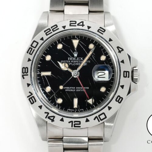 ロレックス エクスプローラーII Ref.16550 ステンレススチール ブラック文字盤 オイスターブレスレット 中古 gmo2h9gv 商品画像1
