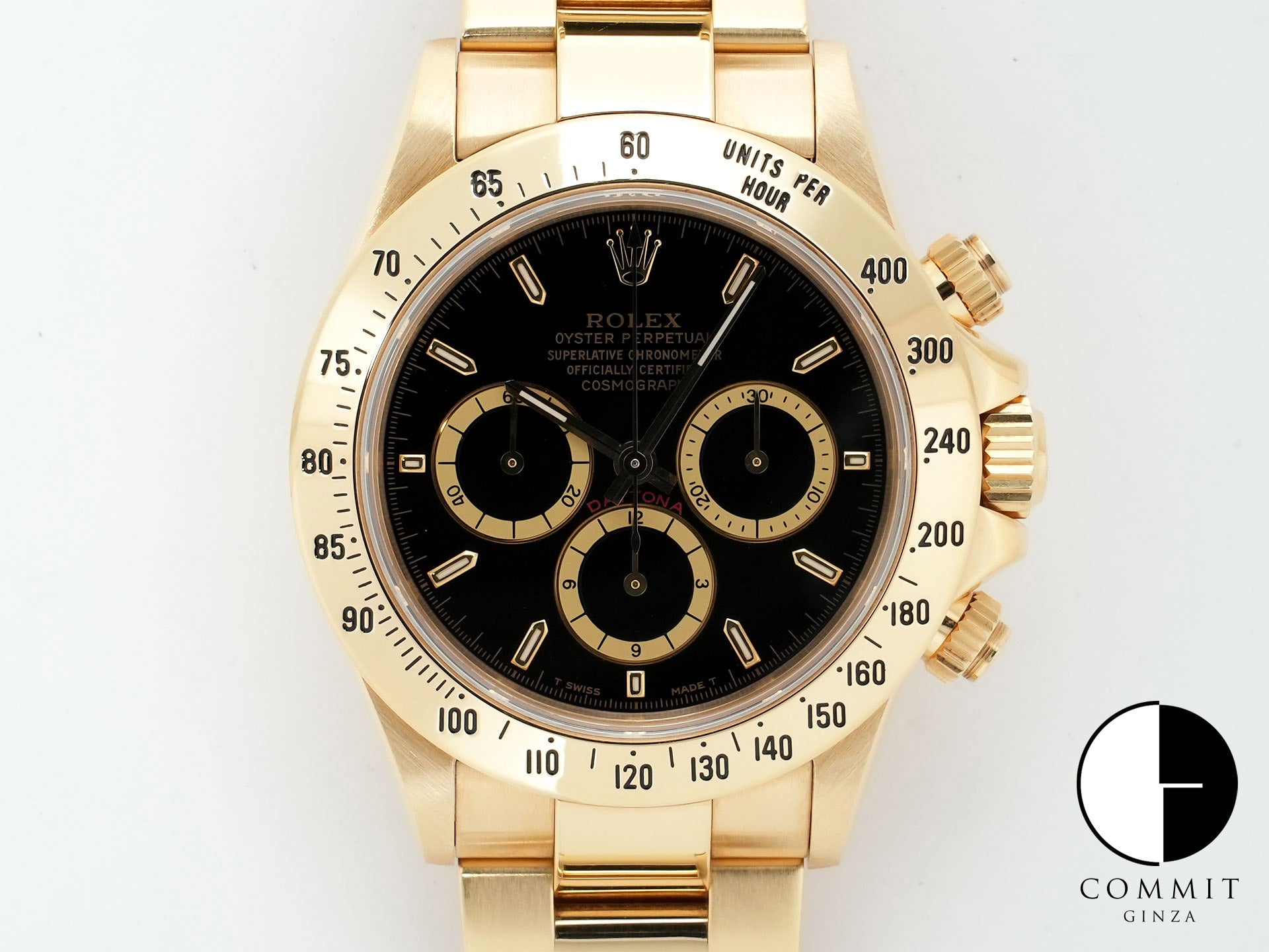 ロレックス デイトナ エルプリメロ Ref.16528 イエローゴールド ブラック文字盤 中古 ouoecgb3 商品画像1