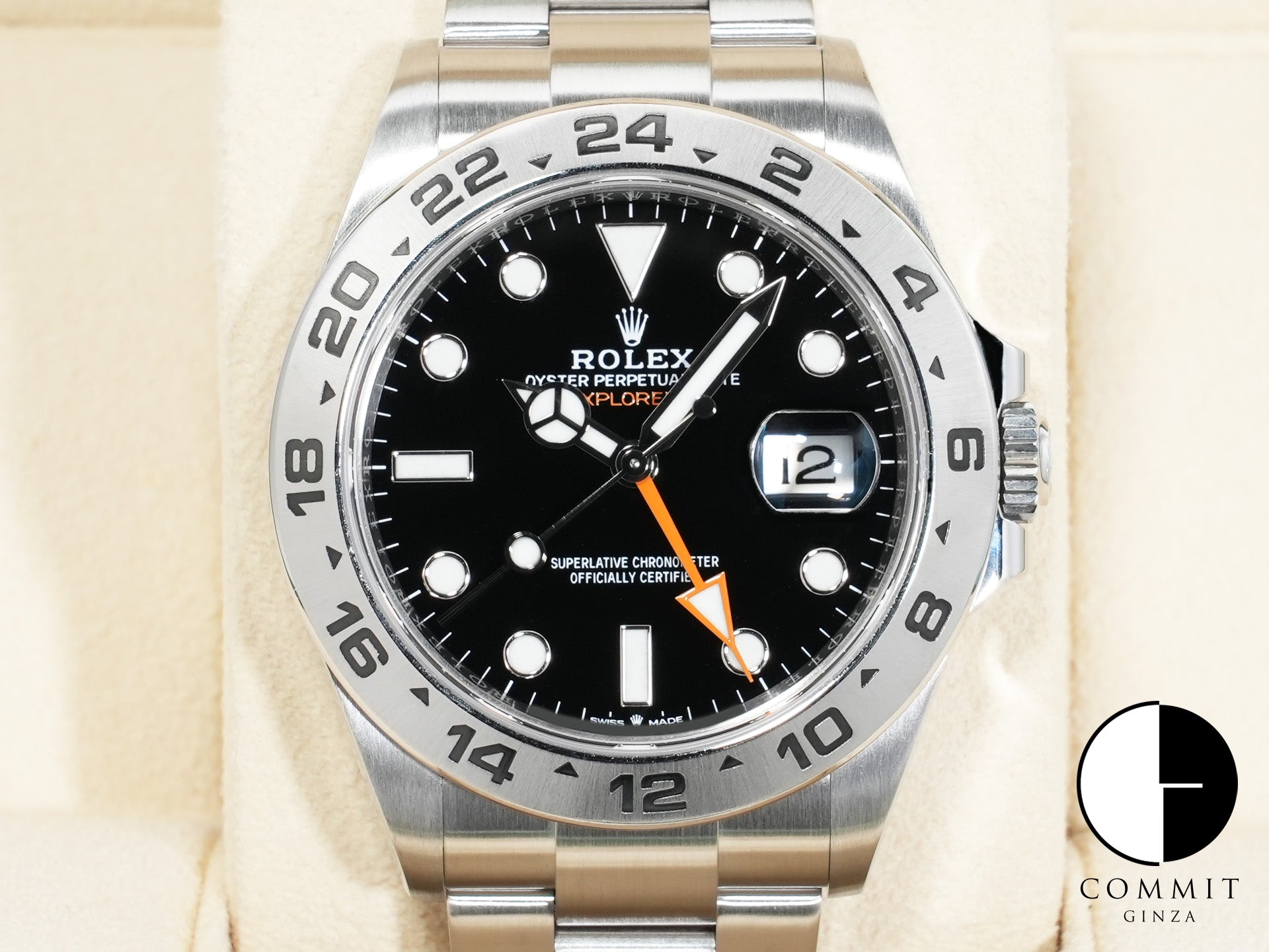 ロレックス エクスプローラーII Ref.226570 ステンレススチール ブラック文字盤 オイスターブレスレット 美中古 vsn3py9w 商品画像1