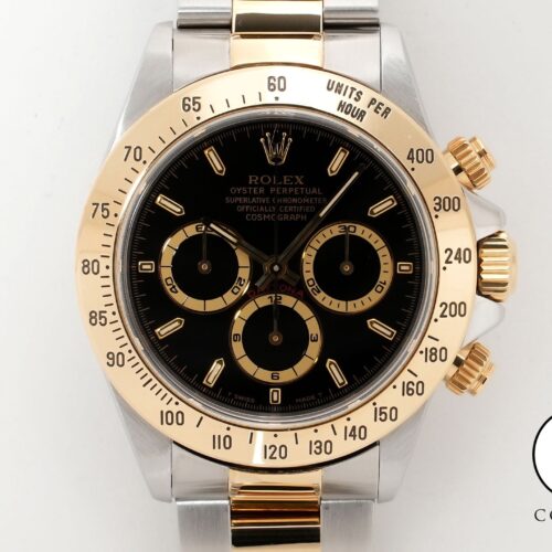 ロレックス デイトナ エルプリメロ Ref.16523 ステンレススチール/イエローゴールド ブラック文字盤 中古 bqhbxmvk 商品画像1