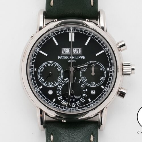 パテックフィリップ パーペチュアルカレンダー スプリットセコンド クロノグラフ Ref.5204G-001 ホワイトゴールド オリーブグリーンソレイユ文字盤 極美品 znbcu9t9 商品画像1