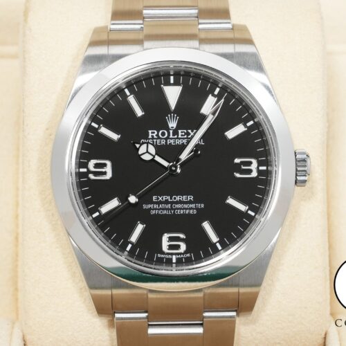 ロレックス エクスプローラーI Ref.214270 ステンレススチール ブラック文字盤 オイスターブレスレット 中古 atoncgcw 商品画像1