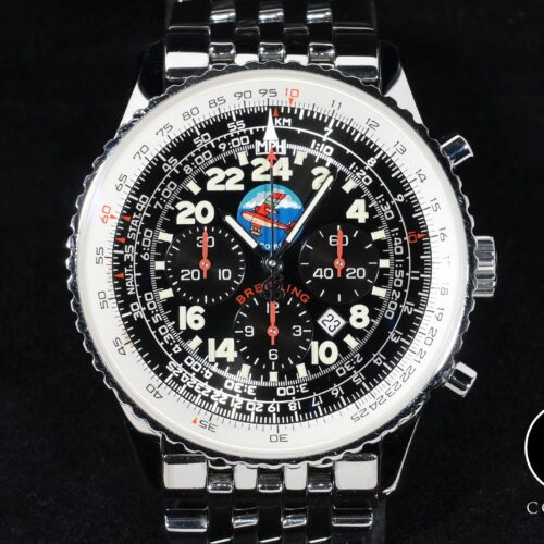 ブライトリング ナビタイマー コスモノート フライバック ポルコロッソ Ref.A22322 ステンレススチール ブラック文字盤 中古 pihcetcz 商品画像1
