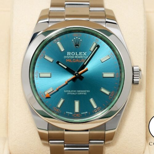 ロレックス ミルガウス Ref.116400GV ステンレススチール Zブルー文字盤 極美品 gfmh38vj 商品画像1