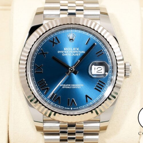 ロレックス デイトジャスト Ref.126334 ステンレススチール/ホワイトゴールド ブライトブルーローマン文字盤 ジュビリーブレスレット 未使用 bnmimksr 商品画像1